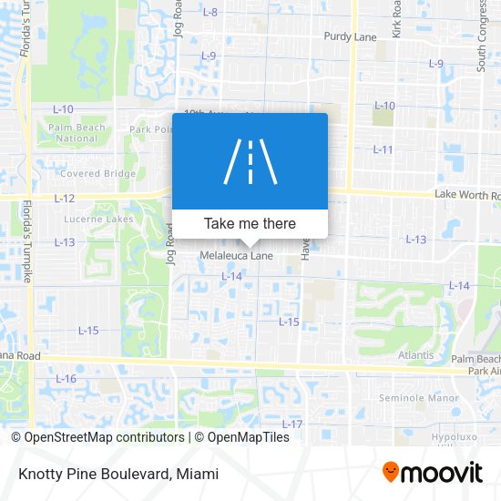 Knotty Pine Boulevard map