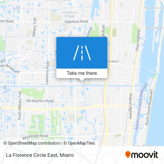 La Florence Circle East map