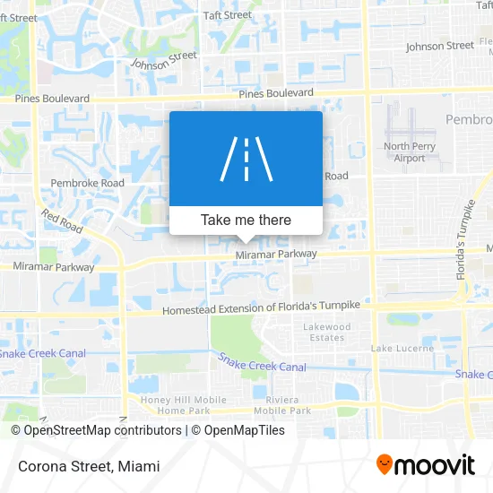 Corona Street map