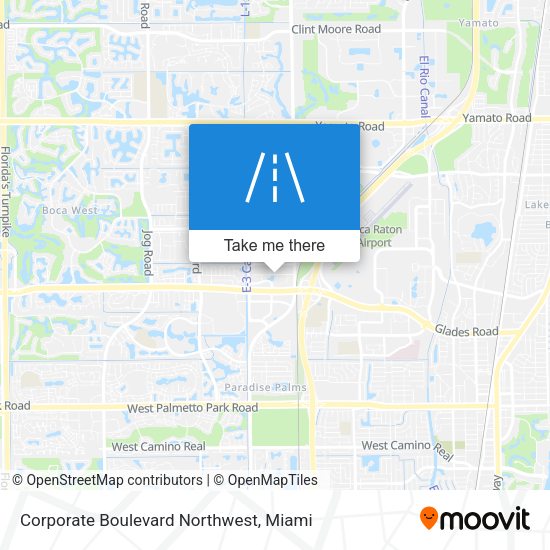 Mapa de Corporate Boulevard Northwest