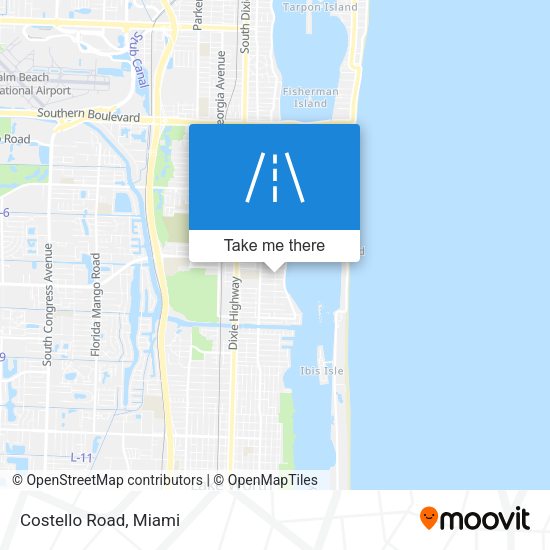 Mapa de Costello Road