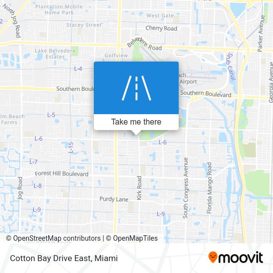 Cotton Bay Drive East map