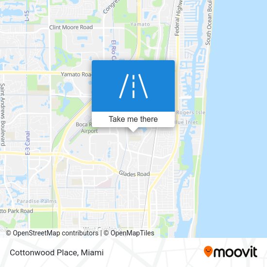 Cottonwood Place map