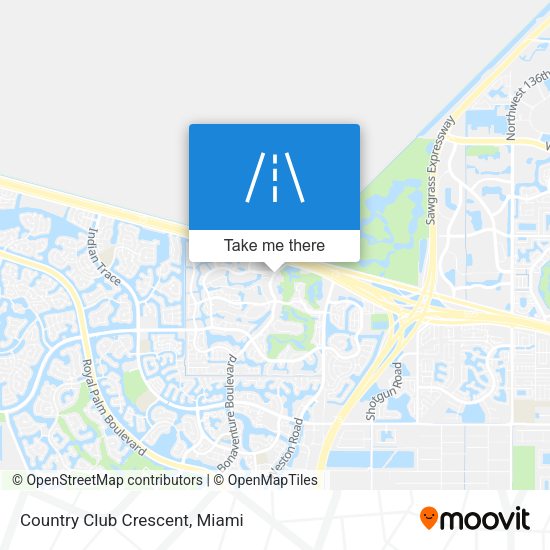Mapa de Country Club Crescent