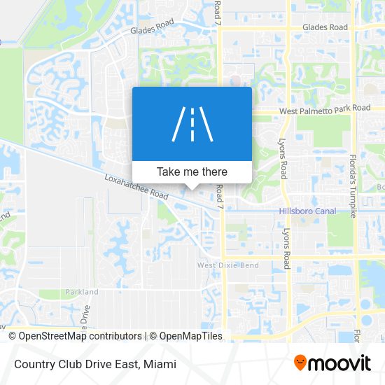 Country Club Drive East map
