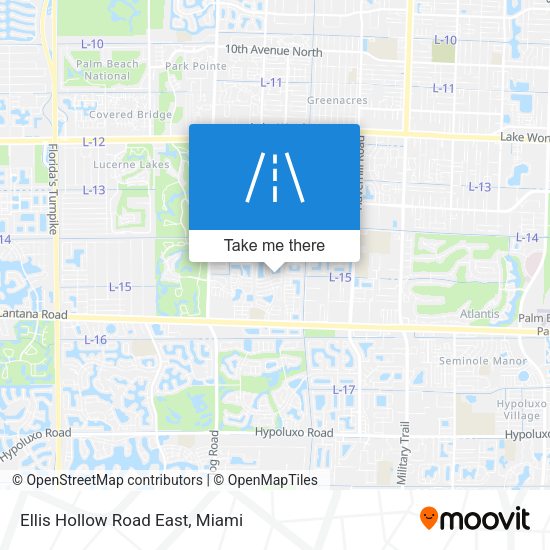 Ellis Hollow Road East map