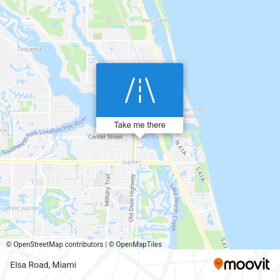 Mapa de Elsa Road