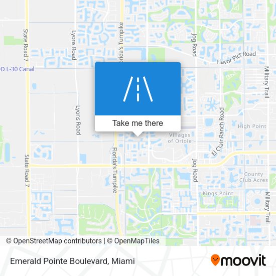 Mapa de Emerald Pointe Boulevard