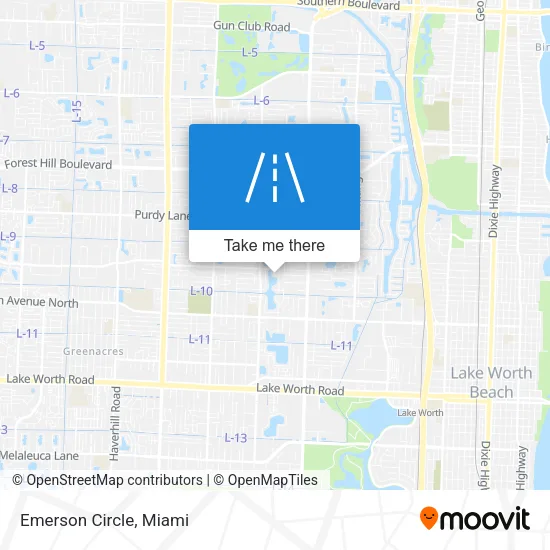 Emerson Circle map