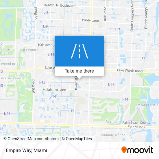 Empire Way map