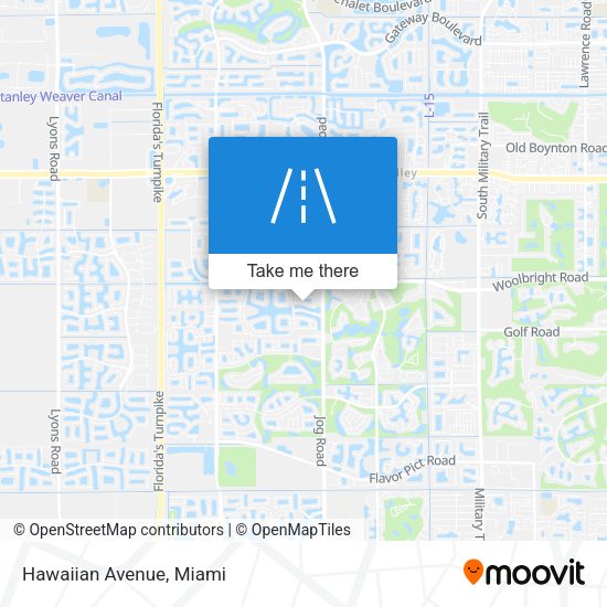Mapa de Hawaiian Avenue