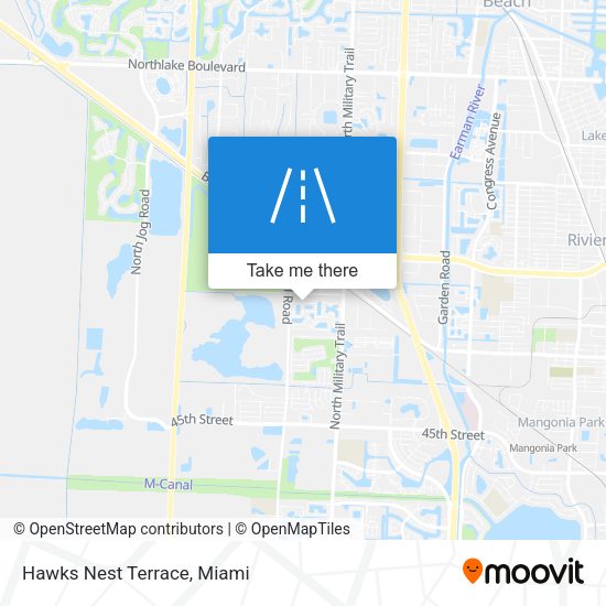 Mapa de Hawks Nest Terrace