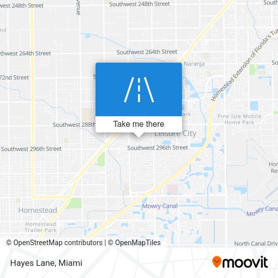Mapa de Hayes Lane
