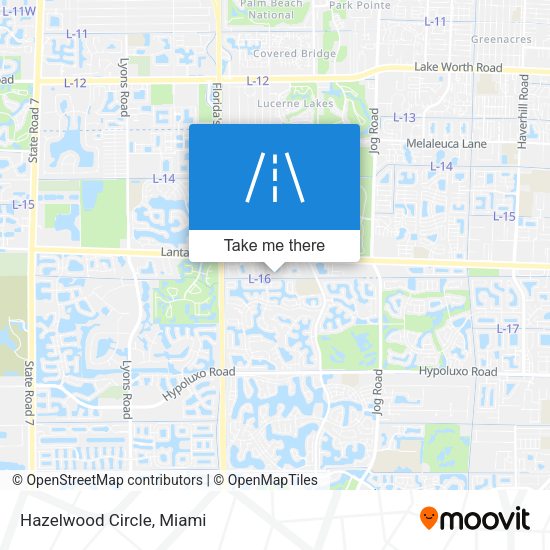 Mapa de Hazelwood Circle