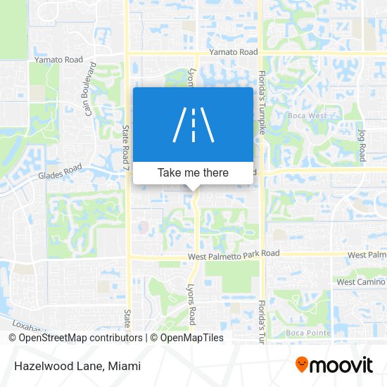 Mapa de Hazelwood Lane