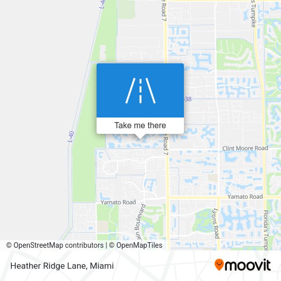 Heather Ridge Lane map