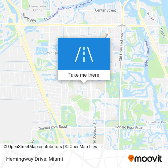Hemingway Drive map