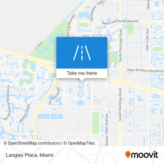 Mapa de Langley Place