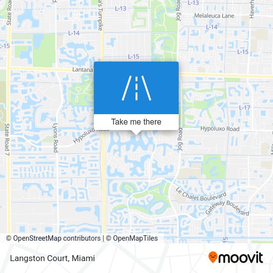 Mapa de Langston Court