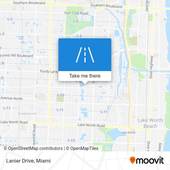 Mapa de Lanier Drive