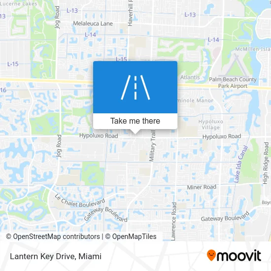 Lantern Key Drive map