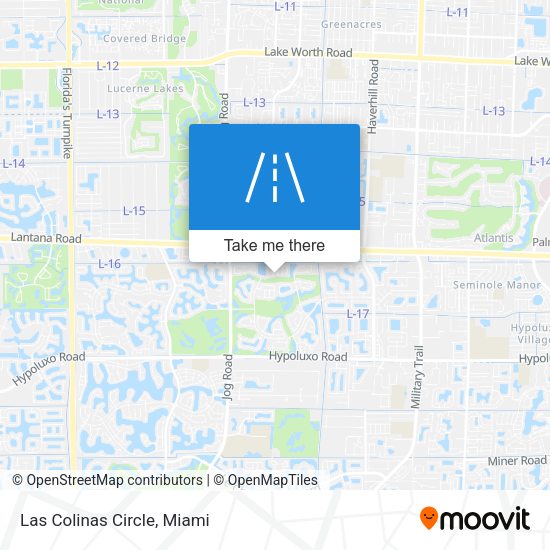Mapa de Las Colinas Circle