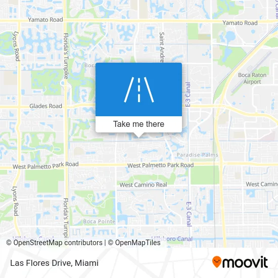 Las Flores Drive map