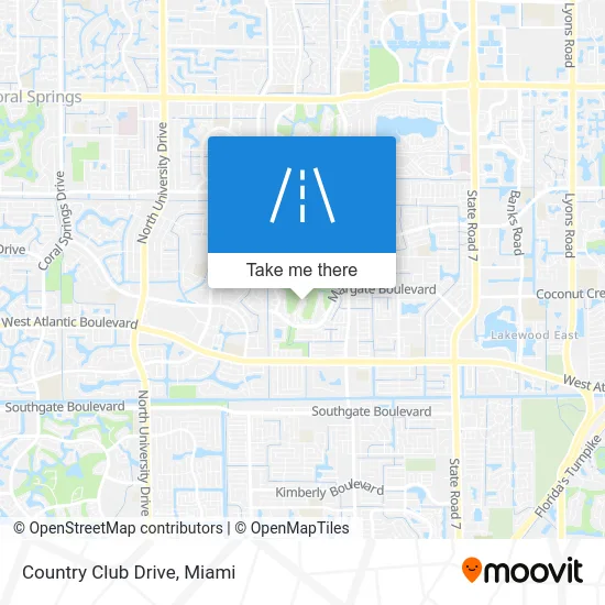 Country Club Drive map