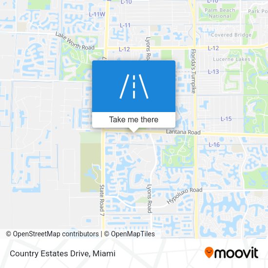 Country Estates Drive map
