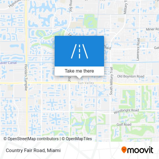 Mapa de Country Fair Road