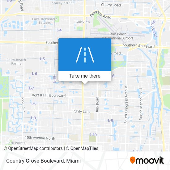 Country Grove Boulevard map