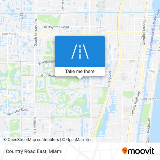 Mapa de Country Road East