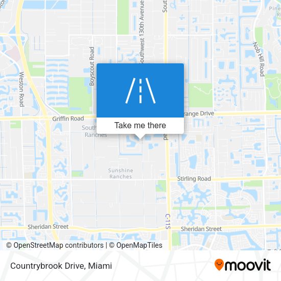 Mapa de Countrybrook Drive