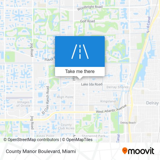 County Manor Boulevard map