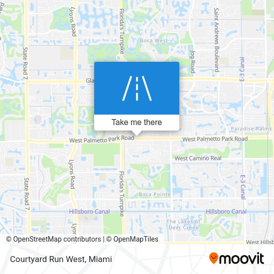 Mapa de Courtyard Run West