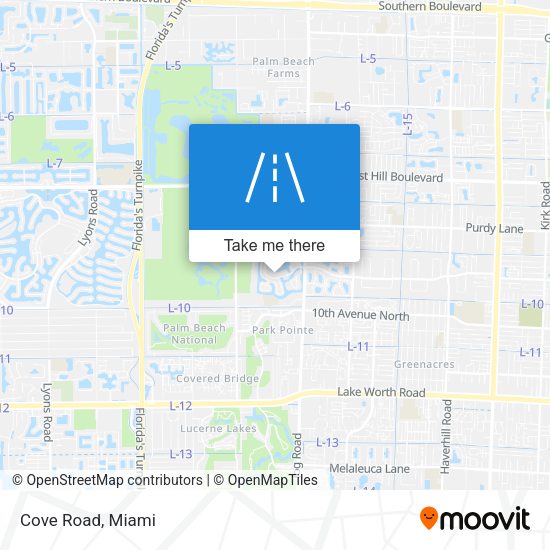 Mapa de Cove Road