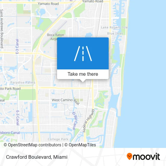 Crawford Boulevard map