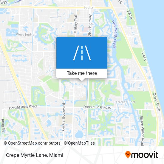 Mapa de Crepe Myrtle Lane