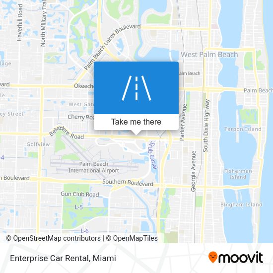 Mapa de Enterprise Car Rental