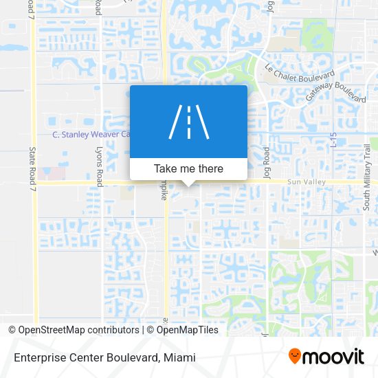 Mapa de Enterprise Center Boulevard