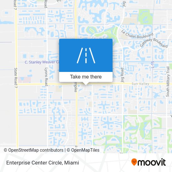 Mapa de Enterprise Center Circle