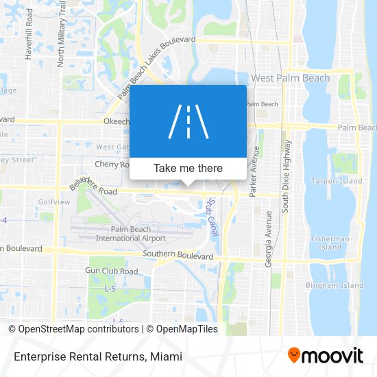 Mapa de Enterprise Rental Returns