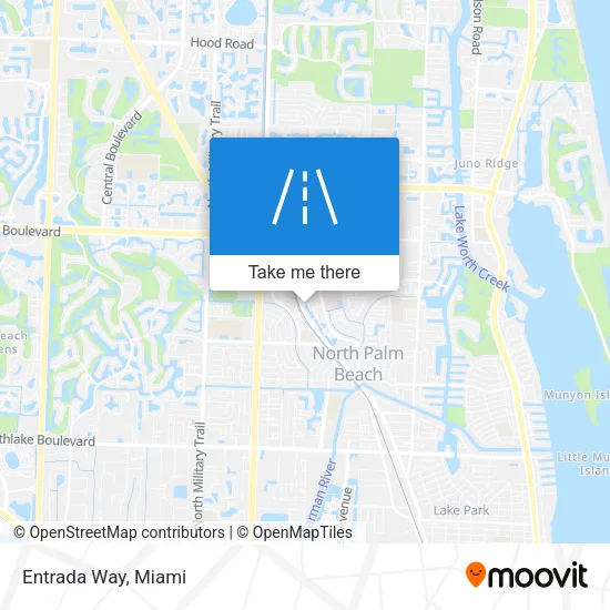 Entrada Way map