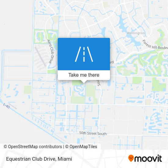 Equestrian Club Drive map