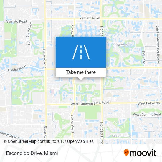 Mapa de Escondido Drive
