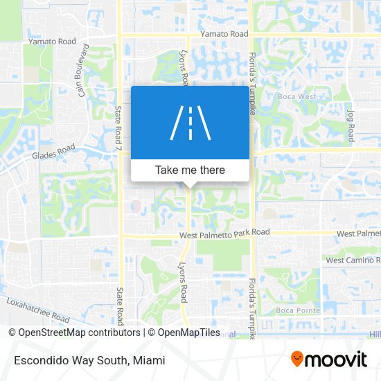 Mapa de Escondido Way South