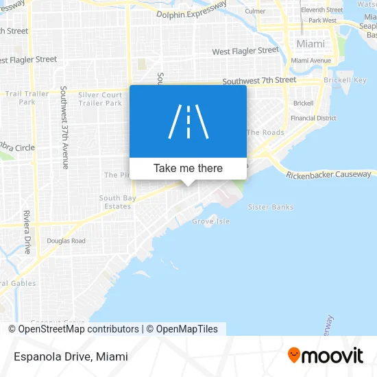 Espanola Drive map