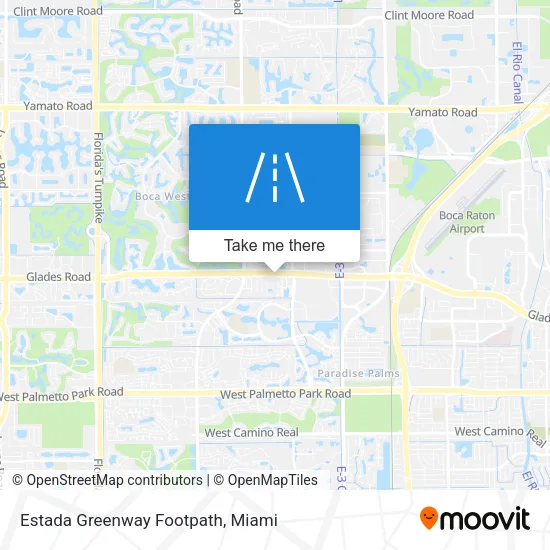 Estada Greenway Footpath map