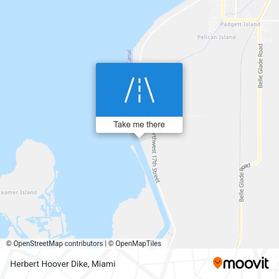 Mapa de Herbert Hoover Dike