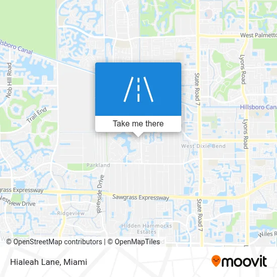 Hialeah Lane map